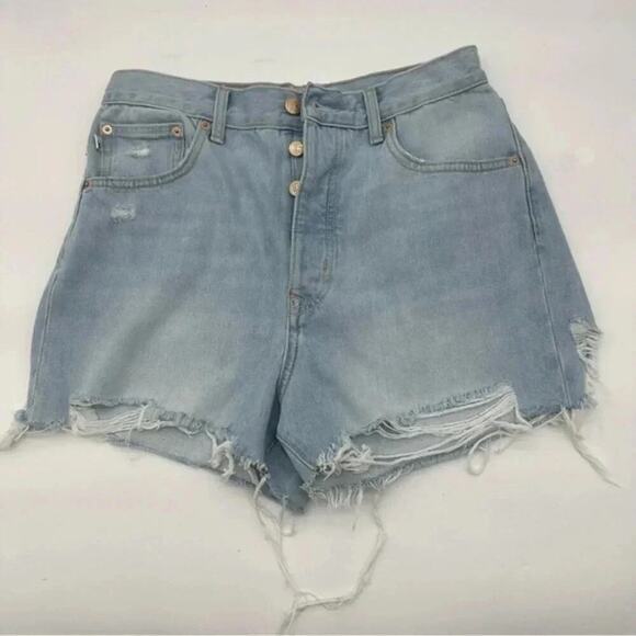 Lovers and Friends Austin Super High Rise Cut Off in Miami B1211 - Picture 3 of 6